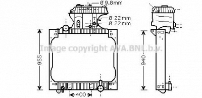 AVA QUALITY COOLING mn2052 -  Радиатор, охлаждение двигателя